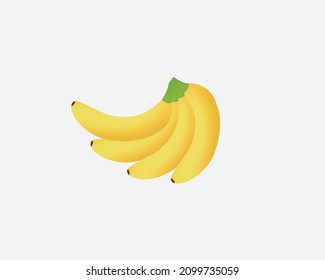A vector banana that is ripe