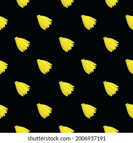 impresión de plátanos vectores. bananas sin costura. patrón de ropa o de impresión
