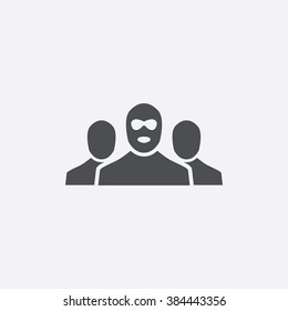 Vector bandit group Icon