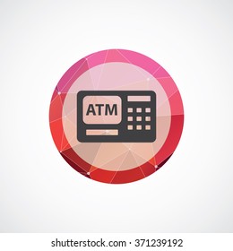 Vector bank atm Icon.