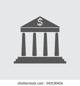 Vector bank building icon
