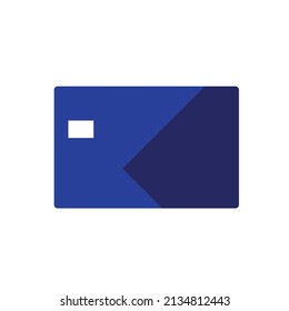 Vector bank card icon for websites.