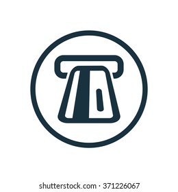 Vector Bank Card Slot Icon Stock Vector (Royalty Free) 371226067
