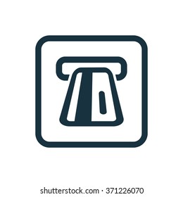 Vector bank card slot Icon