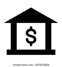 Vektorbankglyph-Symboldesign
