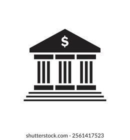 Vector Bank Icon Set. Bank Icon Symbols