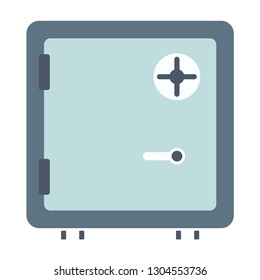 vector bank safe icon -lock symbol- payment icon - money security symbol - protection illustration- confidential sign -financial sign - wealth illustration-cash icon - Vector