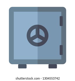 vector bank safe icon -lock symbol- payment icon - money security symbol - protection illustration- confidential sign -financial sign - wealth illustration-cash icon - Vector