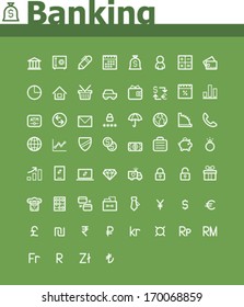 Vector banking icon set