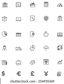 Vector banking icon set 