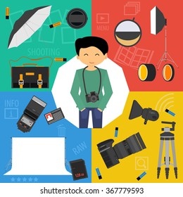 Vector banking payment methods set with daily operations deposits and equipment  elements isolated. Flat style