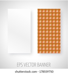 Vector banner with abstract decoration
