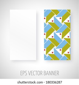 Vector banner with abstract decoration