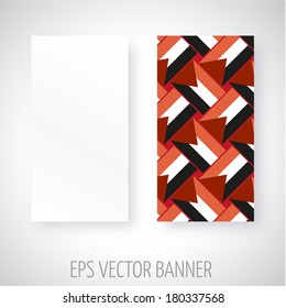 Vector banner with abstract decoration