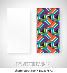 Vector banner with abstract decoration