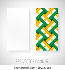 Vector banner with abstract decoration