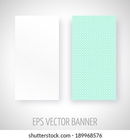 Vector banner with abstract decoration