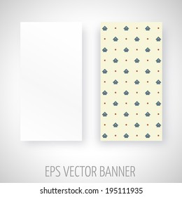 Vector banner with abstract decoration