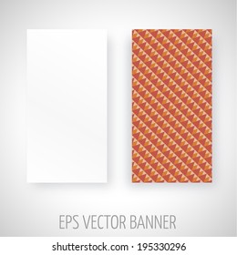 Vector banner with abstract decoration