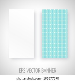 Vector banner with abstract decoration