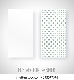 Vector banner with abstract decoration