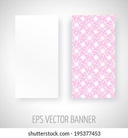 Vector banner with abstract decoration