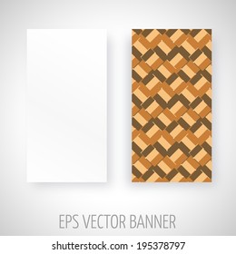 Vector banner with abstract decoration