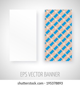 Vector banner with abstract decoration