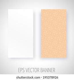 Vector banner with abstract decoration