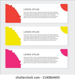 Vector banner abstract graphic template design, EPS 10