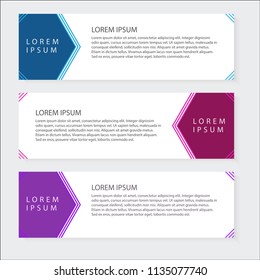 Vector banner abstract graphic web template design, EPS 10