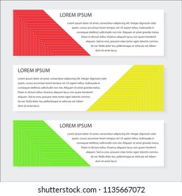 Vector banner abstract graphic web template design, EPS 10