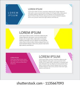 Vector banner abstract graphic web template design, EPS 10