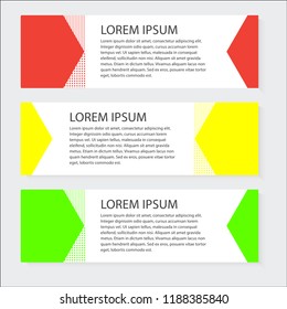 Vector banner abstract graphic web template design, EPS 10