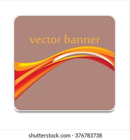 Vector banner abstract moder icon