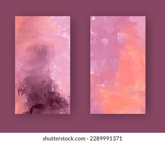 Pancarta vectorial pinturas abstractas colección de formas aisladas en el fondo de color. conjunto de trazos de pincel de color abstracto dibujado a mano. Elementos de diseño.