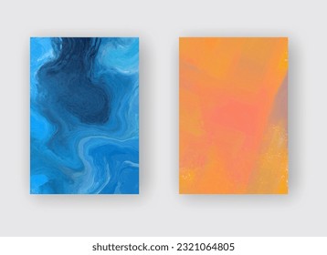 Pancarta vectorial pinturas abstractas colección de formas aisladas en fondo blanco. conjunto de trazos de pincel de color abstracto dibujado a mano. Elementos de diseño.