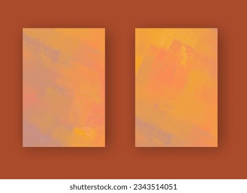 Vector banner abstract paints shapes collection isolated on color background. Hand drawn abstract color paint brush strokes set. Design elements.