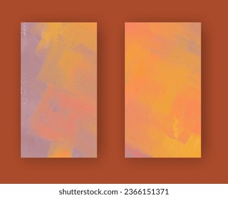 Pancarta vectorial pinturas abstractas colección de formas aisladas en el fondo de color. conjunto de trazos de pincel de color abstracto dibujado a mano. Elementos de diseño.