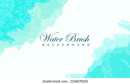 Pancarta vectorial cepillo de agua abstracto aislado en fondo blanco. conjunto de trazos de pincel de color abstracto dibujado a mano. Elementos de acuarela.