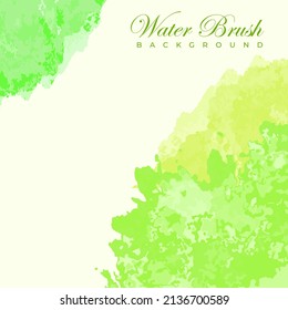 Vector banner abstract water brush isolated on white background. Hand drawn abstract color paint brush strokes set. Watercolor elements.