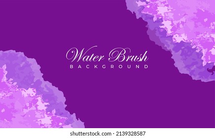 Vector banner abstract water brush isolated on white background. Hand drawn abstract color paint brush strokes set. Watercolor elements.