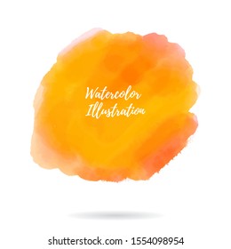 Vector banner abstract watercolor background. Hand drawn abstract color paint stain brush strokes set. Watercolor elements.