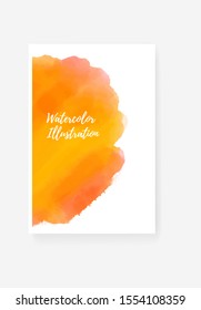Vector banner abstract watercolor background. Hand drawn abstract color paint stain brush strokes set. Watercolor elements.
