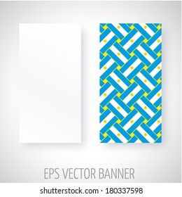 Vector banner with Argentina flag decoration