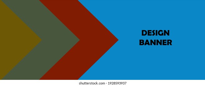 vector banner with attractive design. blue, light and dark brown. Suitable for thumbnails, wallpapers, decoration, websites, editing