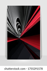 Vector banner background of 3D rendering abstract technology digital hi tech concept 