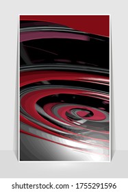 Vector banner background of 3D rendering abstract technology digital hi tech concept 