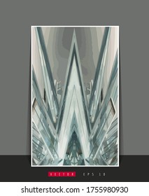 Vector banner background of 3D rendering abstract technology digital hi tech concept 