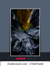 Vector banner background of 3D rendering abstract technology digital hi tech concept 